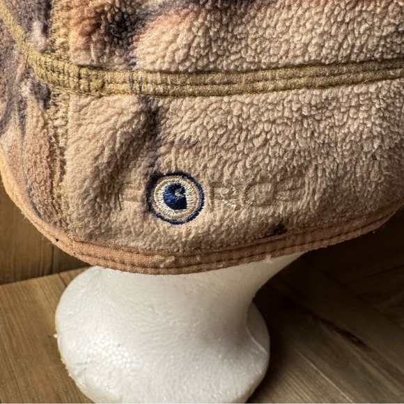 Carhartt Men's Force Griggs Fleece Visor Cap Camo Tan Unique Hard to Find - Picture 3 of 7
